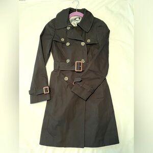 J.CREW Black Trench coat